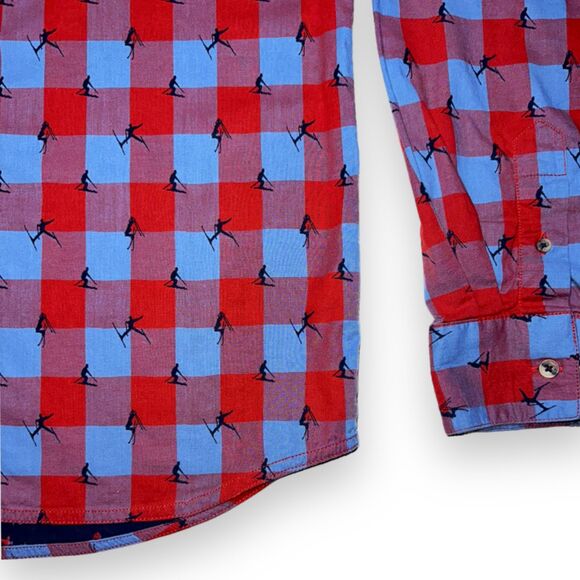 Mountain Khakis Freestyle LS Shirt Ski Tricks AOP Button Up Sz Medium - Picture 6 of 12